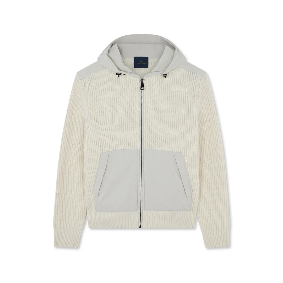 Re-Wool sweatshirt with Re-130 High Density details, Man, White, Size: 3XL sold by Paul & Shark