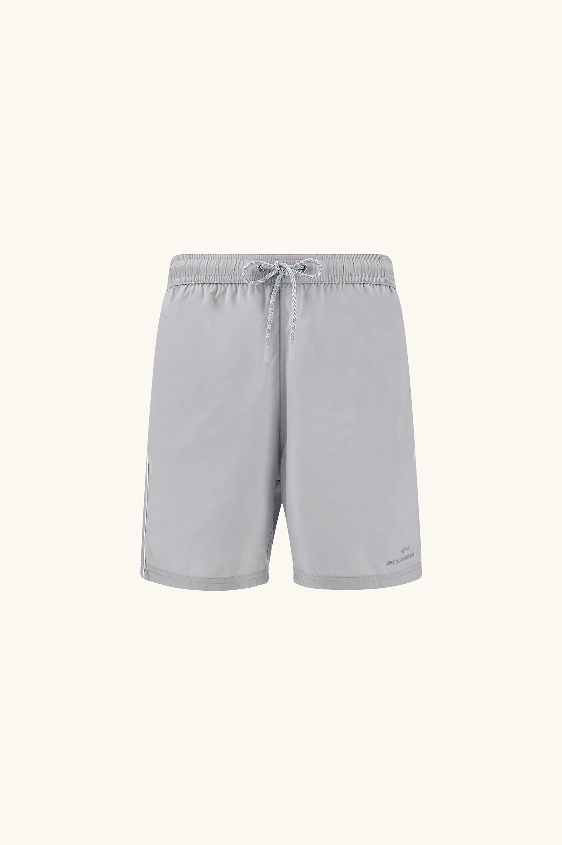 Swimwear in microfiber with logo embroidery, Man, Pearl Blue, Size: S sold by Paul & Shark