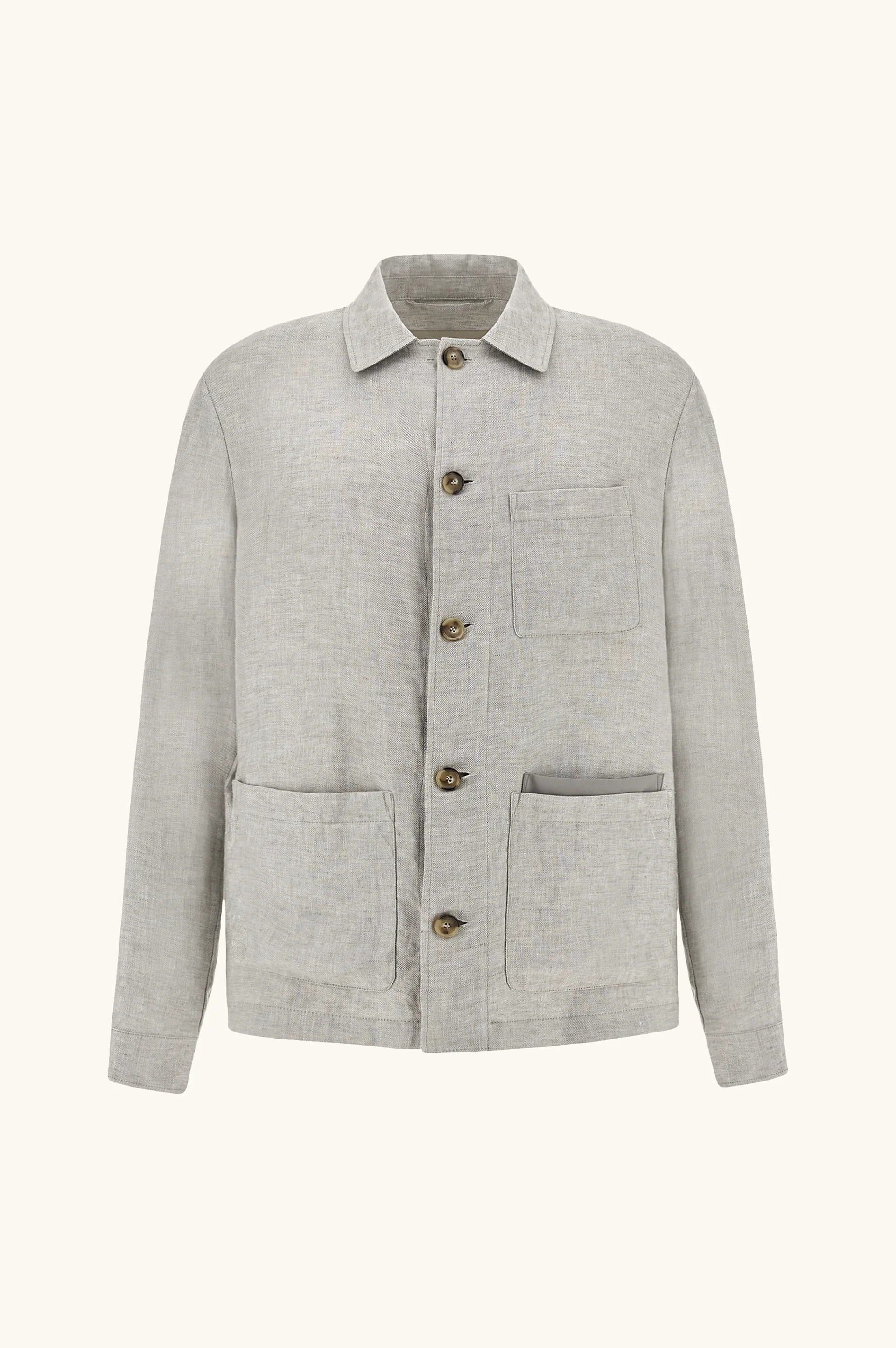 Chore overshirt in linen, Man, Griffin, Size: L sold by Paul & Shark