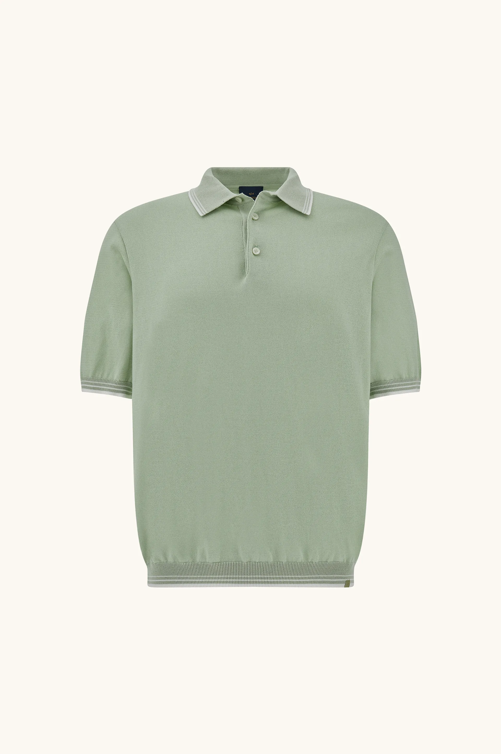 Polo in Piuma cotton, Man, Meadow Mist, Size: XL sold by Paul & Shark