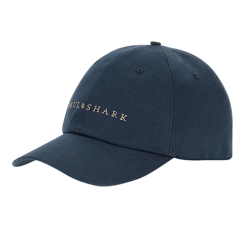 Baseball cap in fresh linen and cotton with logo embroidery, Man, Blue, Size: 59 made by Paul & Shark