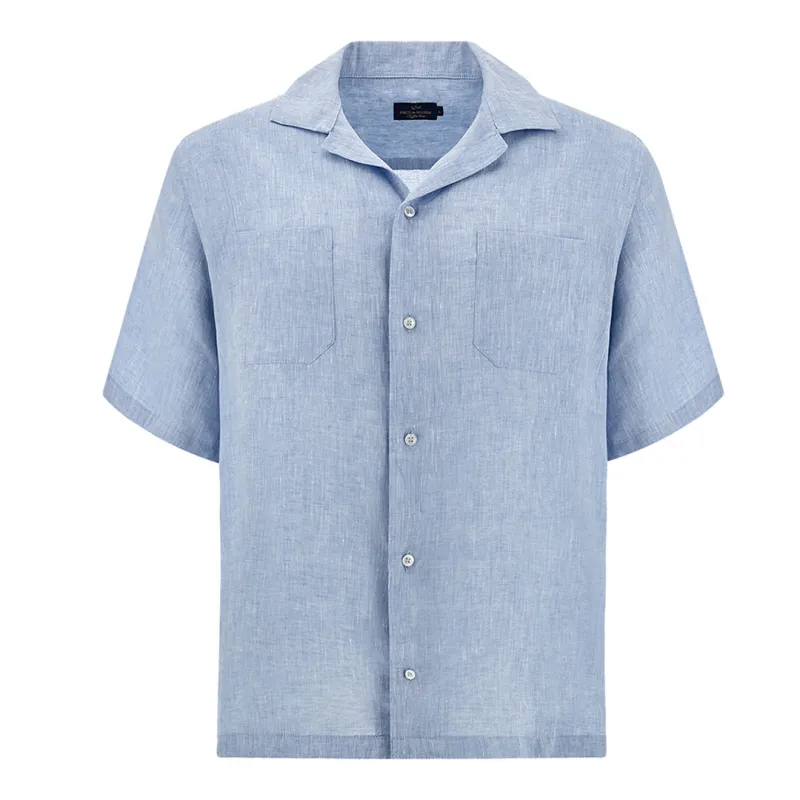 Linen shirt, Man, Light Blue, Size: L sold by Paul & Shark