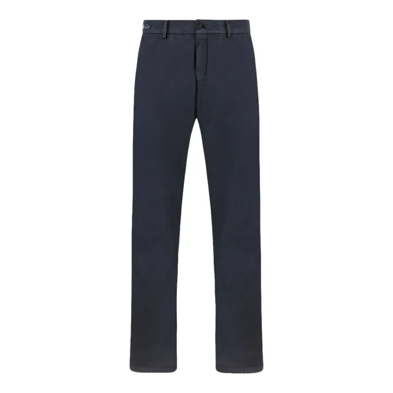 Silk and stretch cotton chino pants, Man, Blue, Size: 54 sold by Paul & Shark