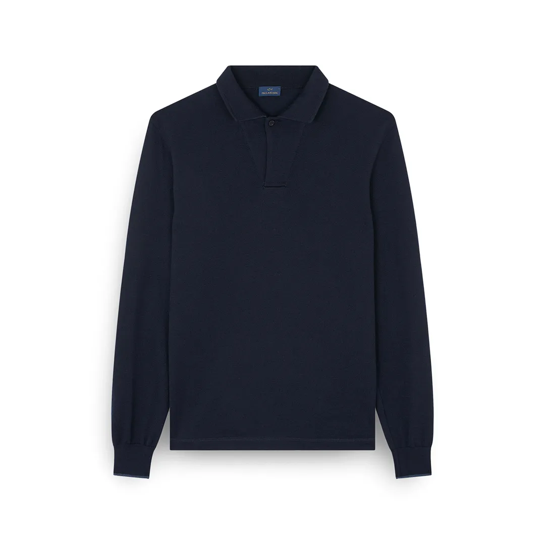 Merino Extrafine polo shirt, Man, Blue, Size: 3XL sold by Paul & Shark