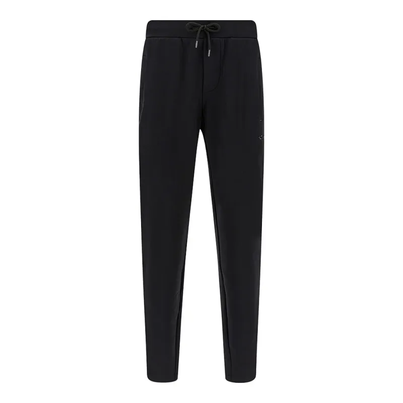Sport pants in Active Fleece cotton, Man, Black Beauty-ruthenium, Size: XXL sold by Paul & Shark