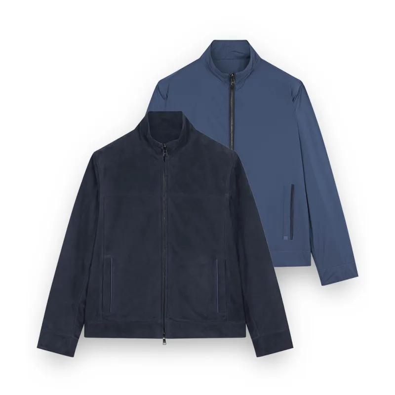 Reversible jacket in Aqualeather, Man, Blue/airforce Blue, Size: 3XL sold by Paul & Shark