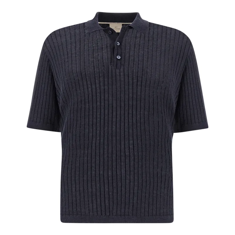 Polo shirt in linen and cotton Urukai, Man, Blue, Size: XL sold by Paul & Shark
