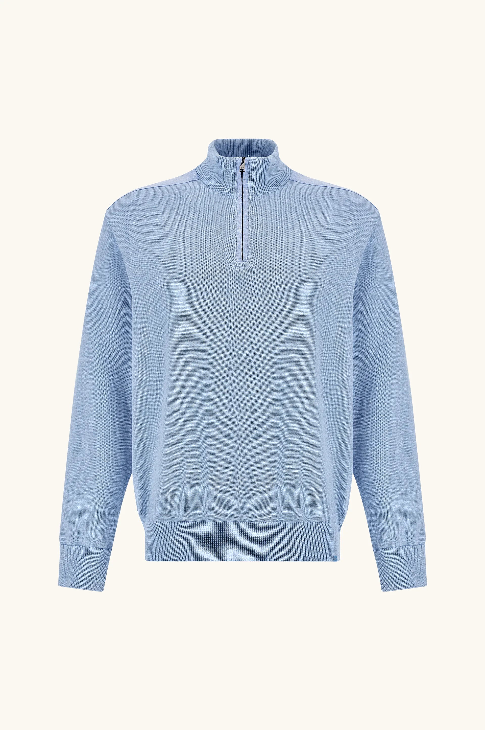 Half‑zip sweater in Fresco cotton with linen details, Man, Allure, Size: 3XL sold by Paul & Shark