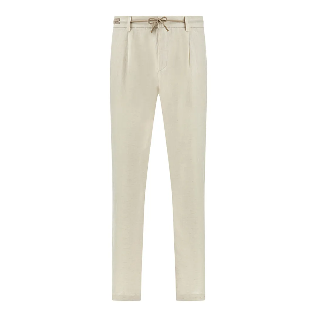 Linen chino trousers, Man, Beige, Size: 52 sold by Paul & Shark