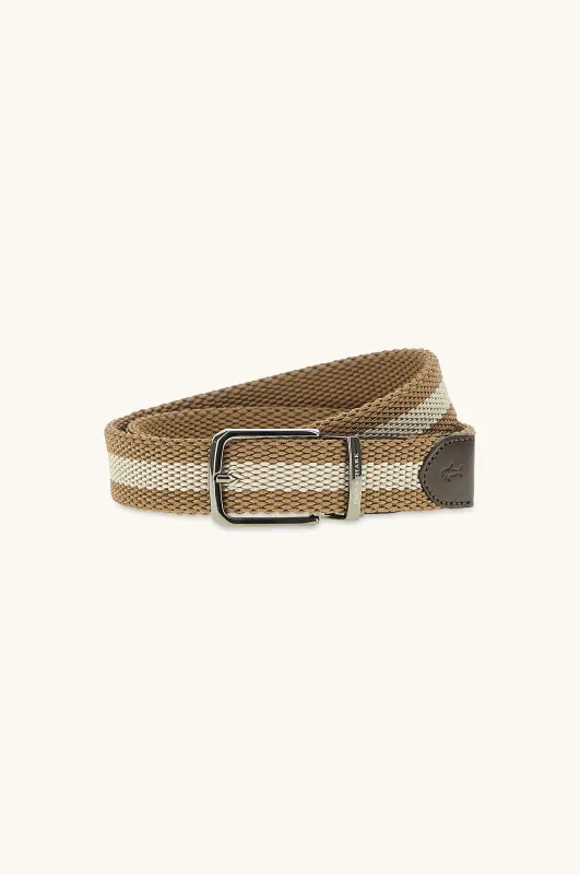 Eclisse reversible belt, Man, Brown Beige Brown/brown, Size: 095 sold by Paul & Shark