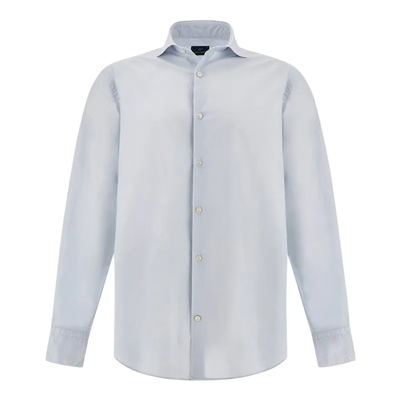 Garment‑dyed cotton voile shirt, Man, Skyride, Size: 050 made by Paul & Shark