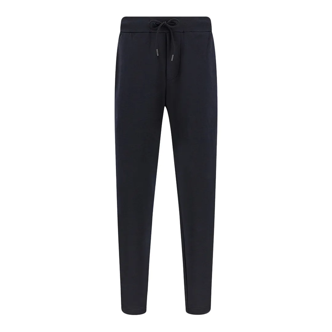 Sport pants in Active Fleece with microfiber details, Man, Dress Blues, Size: XS sold by Paul & Shark