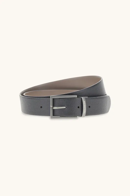 Eclisse reversible leather belt, Man, Black Taupe, Size: 090 sold by Paul & Shark
