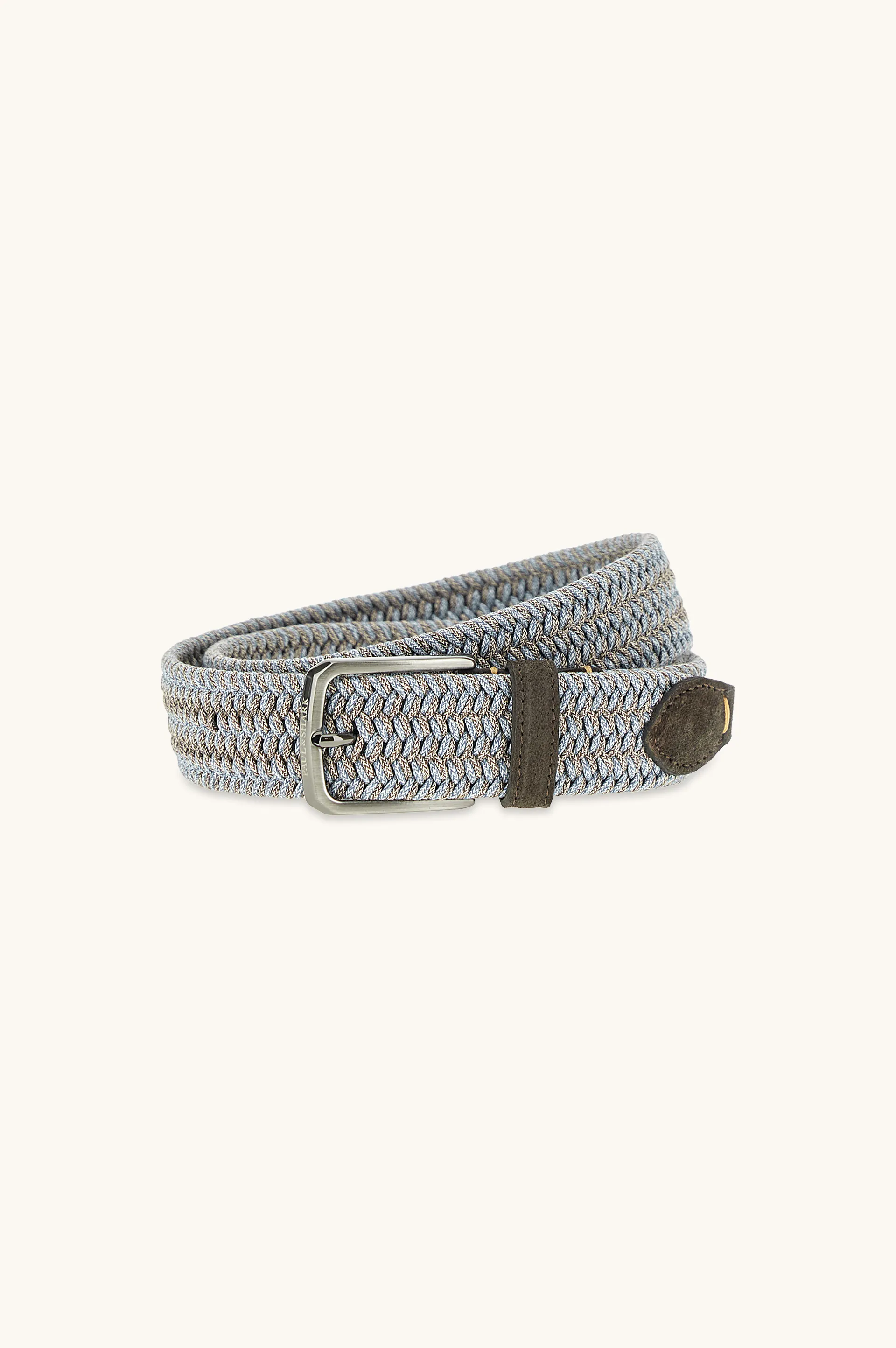 Elastic braided belt with suede finishes, Man, Forever Blue, Size: 115 sold by Paul & Shark