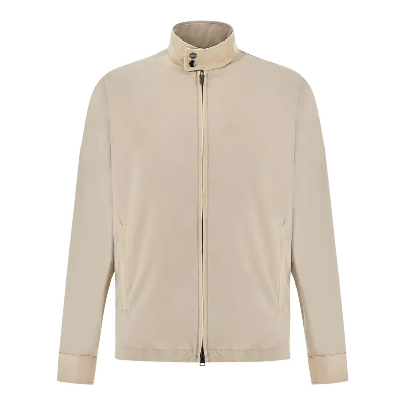 Typhoon® Platinum jacket with Aqualeather suede details, Man, Almond, Size: L sold by Paul & Shark