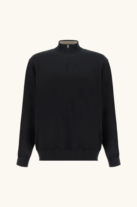 Jersey con media cremallera de algodón Piuma, Man, Black, Size: XXL sold by Paul & Shark