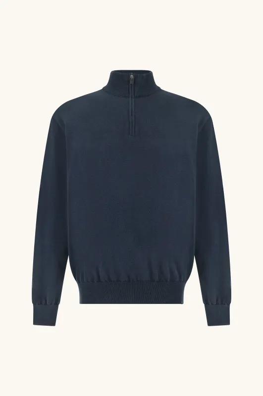 Jersey con media cremallera de algodón Piuma, Man, Blue, Size: 5XL sold by Paul & Shark