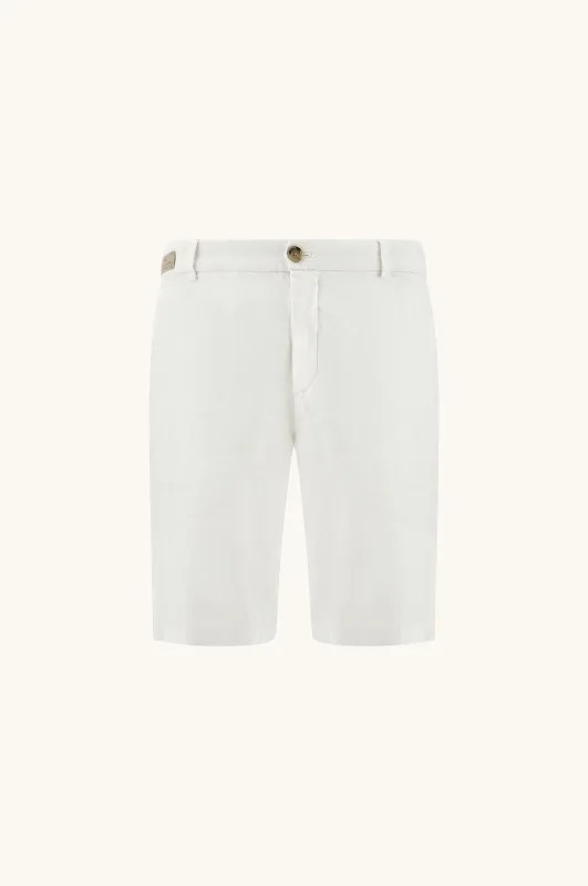 Linen bermuda, Man, White, Size: 58 sold by Paul & Shark