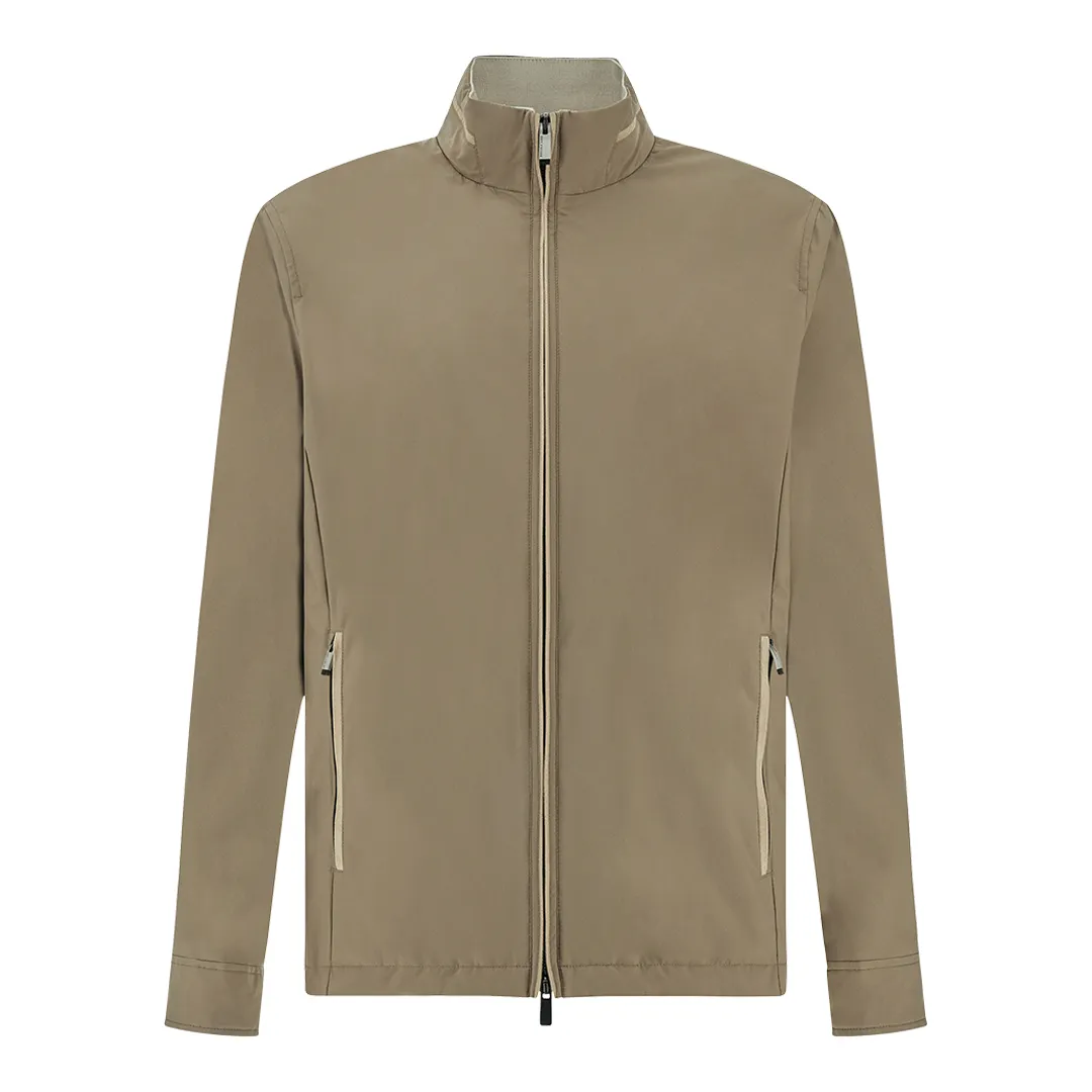 Typhoon® Platinum jacket with Alcantara® details, Man, Taupe, Size: S sold by Paul & Shark