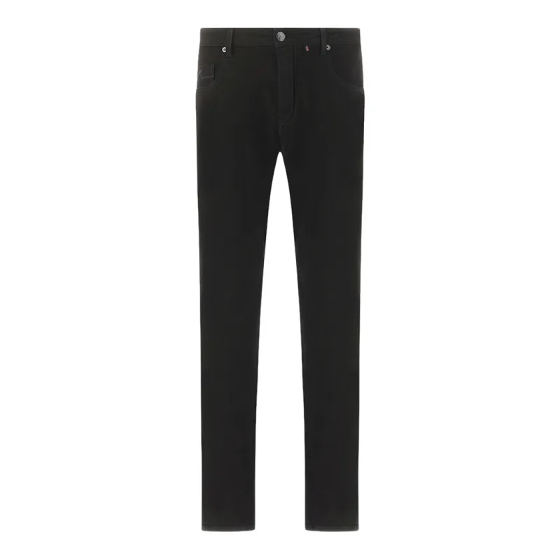 Stretch denim jeans in organic cotton, Man, Black Jeans, Size: 46 sold by Paul & Shark