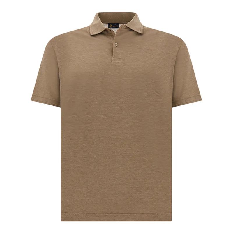 Cotton and silk polo, Man, Beige, Size: 6XL sold by Paul & Shark
