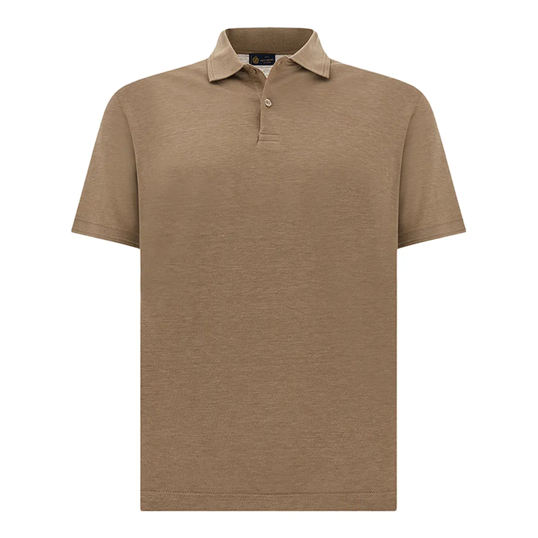 Cotton and silk polo, Man, Beige, Size: 6XL sold by Paul & Shark