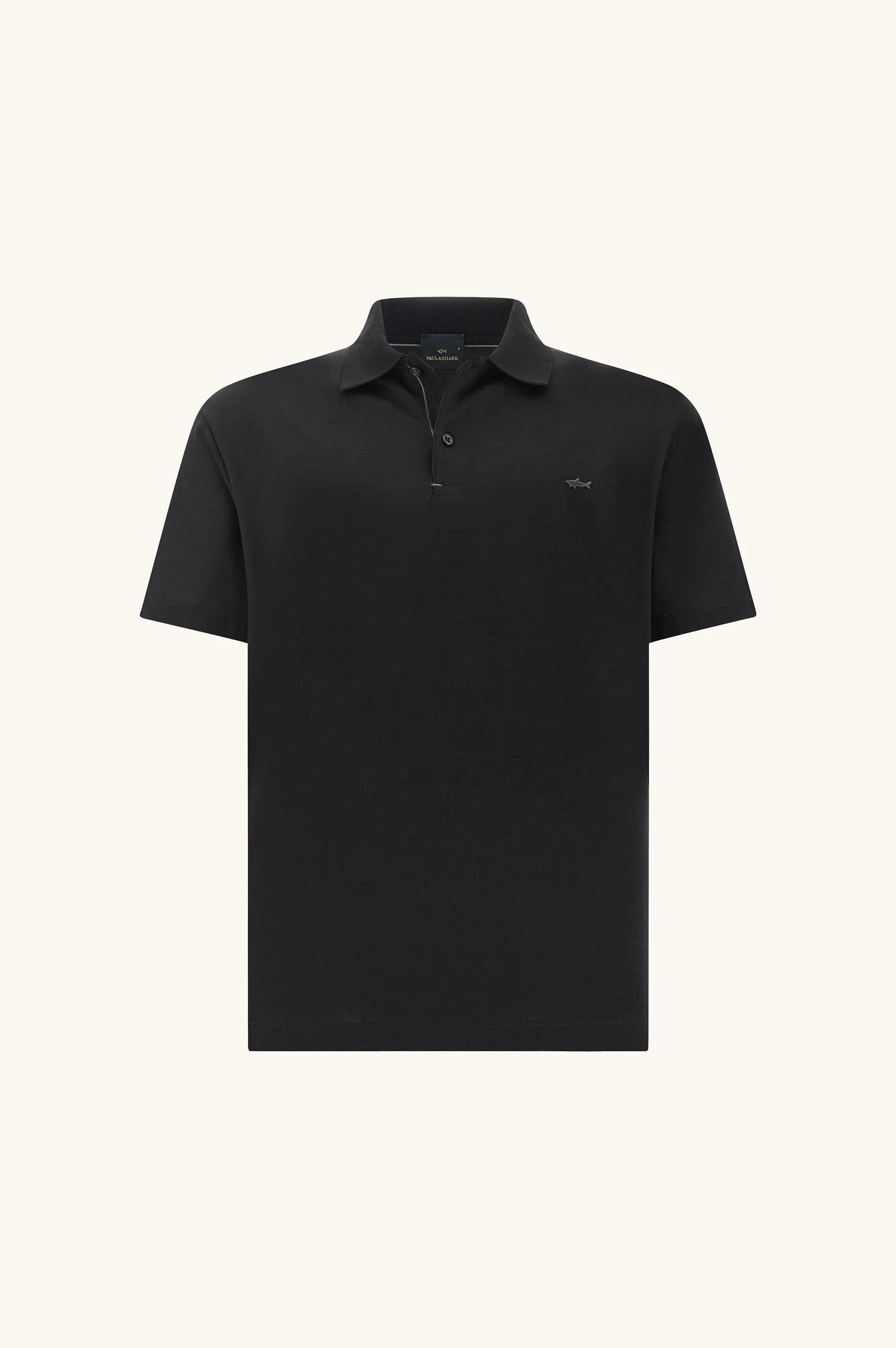 Polo in double mercerised cotton jersey, Man, Black Beauty-ruthenium, Size: XL sold by Paul & Shark