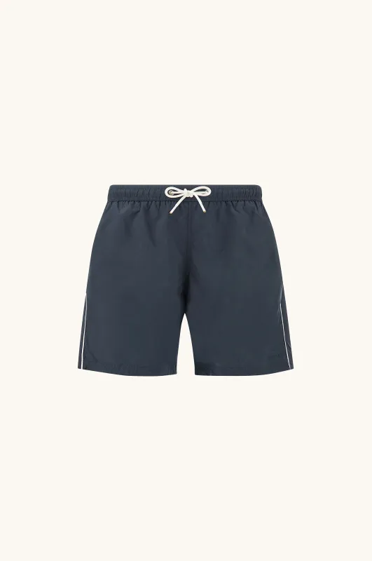 Swimwear in microfiber with logo embroidery, Man, Blue, Size: 3XL sold by Paul & Shark