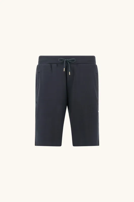 Bermuda sweatshorts in Active Fleece cotton, Man, Blue Nights-gold, Size: XXL sold by Paul & Shark