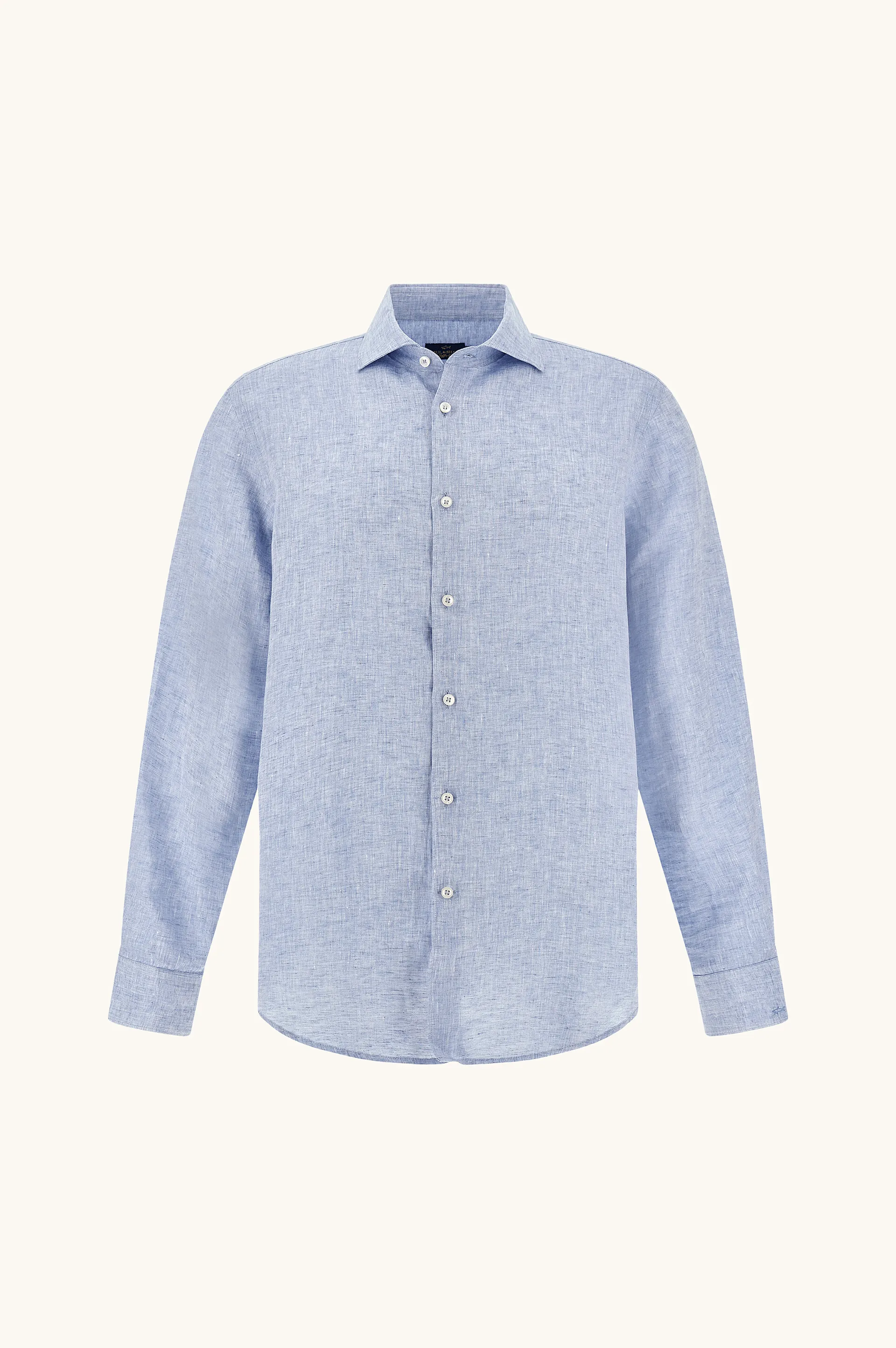 Soffio linen shirt, Man, Bluette, Size: 043 sold by Paul & Shark