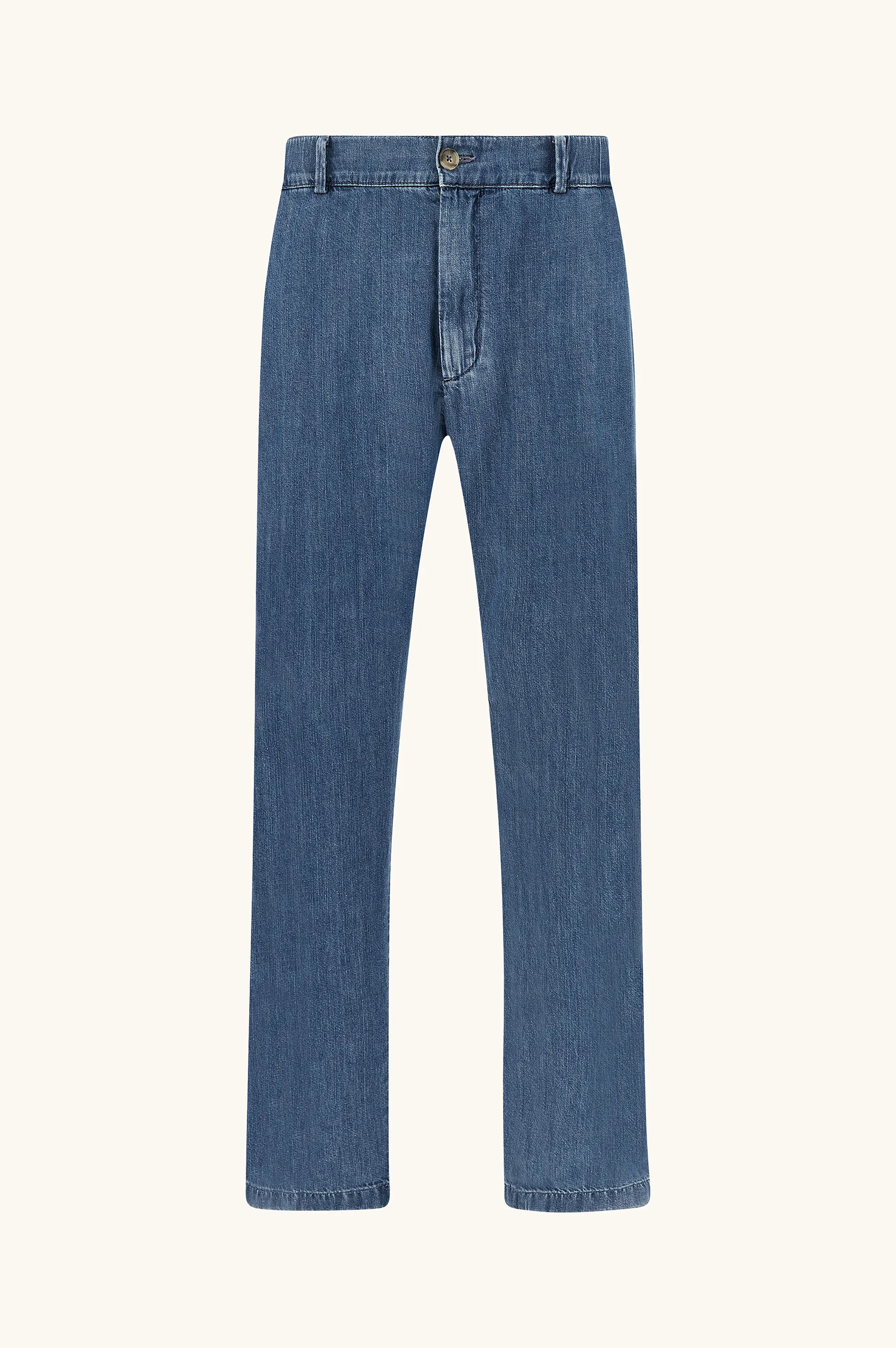 X‑Soft chino trousers in denim, Man, Light Blue Jeans, Size: 50 sold by Paul & Shark