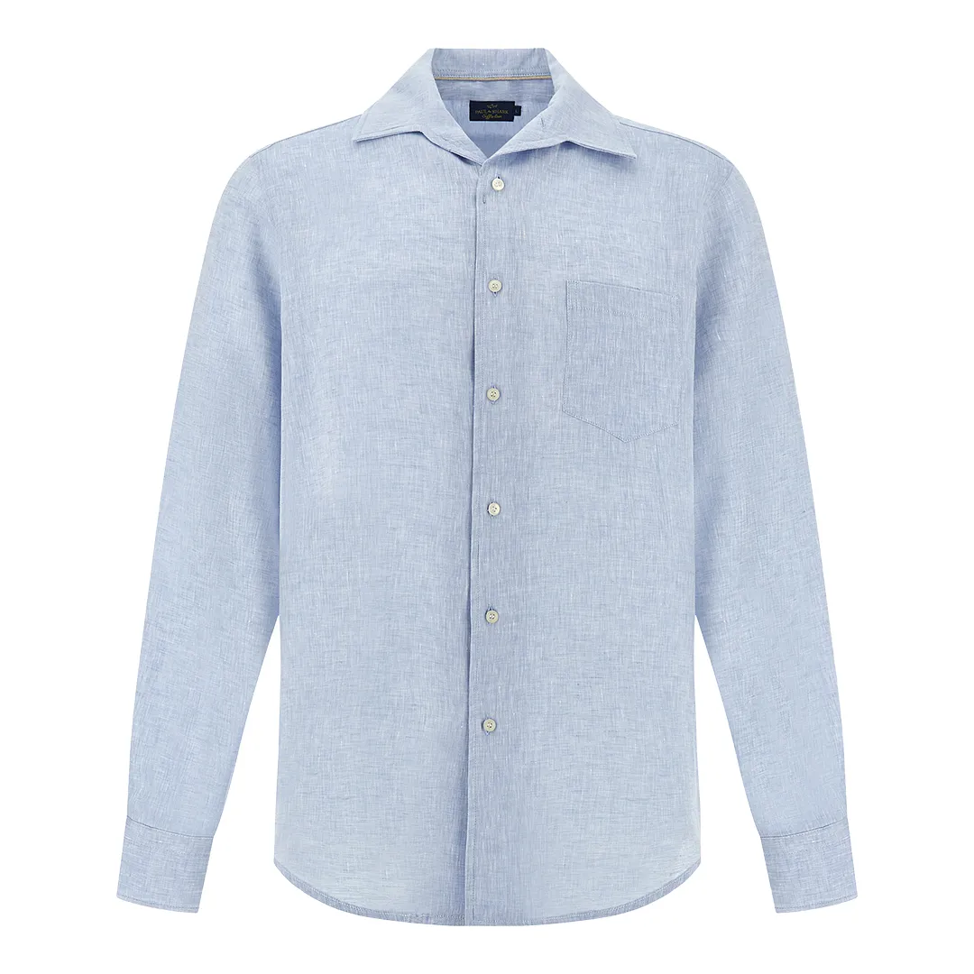 Soffio linen shirt, Man, Light Blue, Size: 3XL sold by Paul & Shark