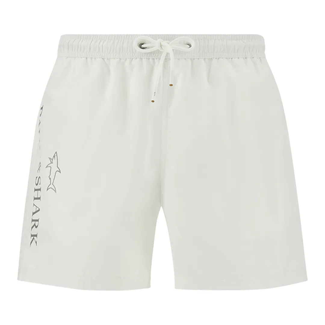 Swimwear with reflective print, Man, White, Size: 3XL sold by Paul & Shark