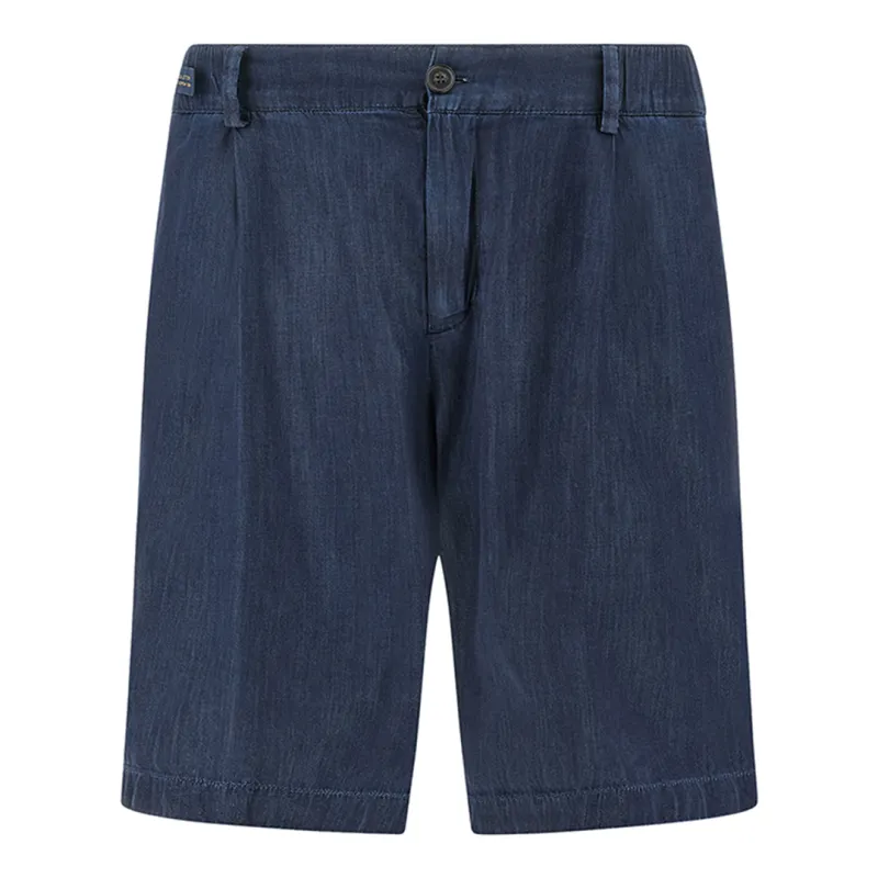 Bermuda shorts in lightweight Giza cotton denim, Man, Dark Blue Jeans, Size: 56 made by Paul & Shark