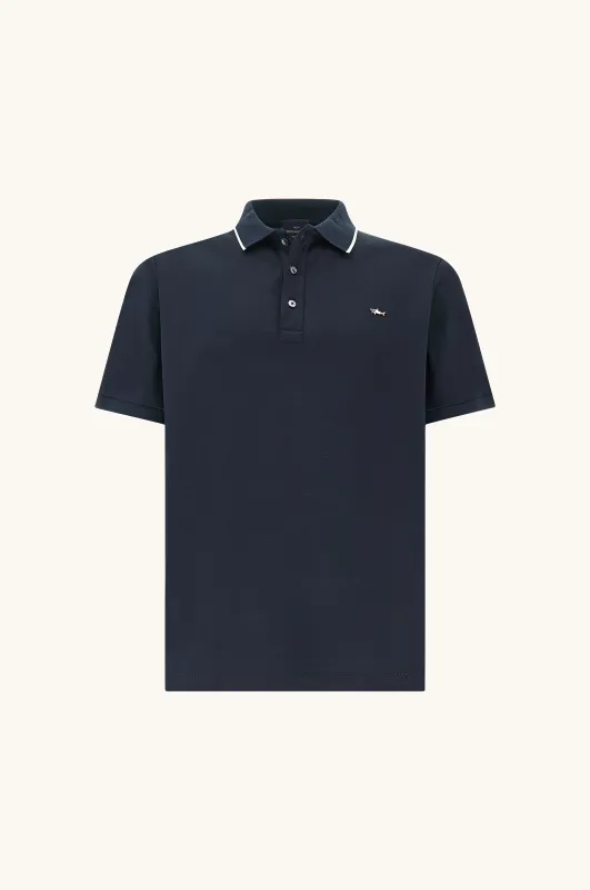 Polo shirt in Aqua Touch cotton, Man, Blue, Size: XXL sold by Paul & Shark