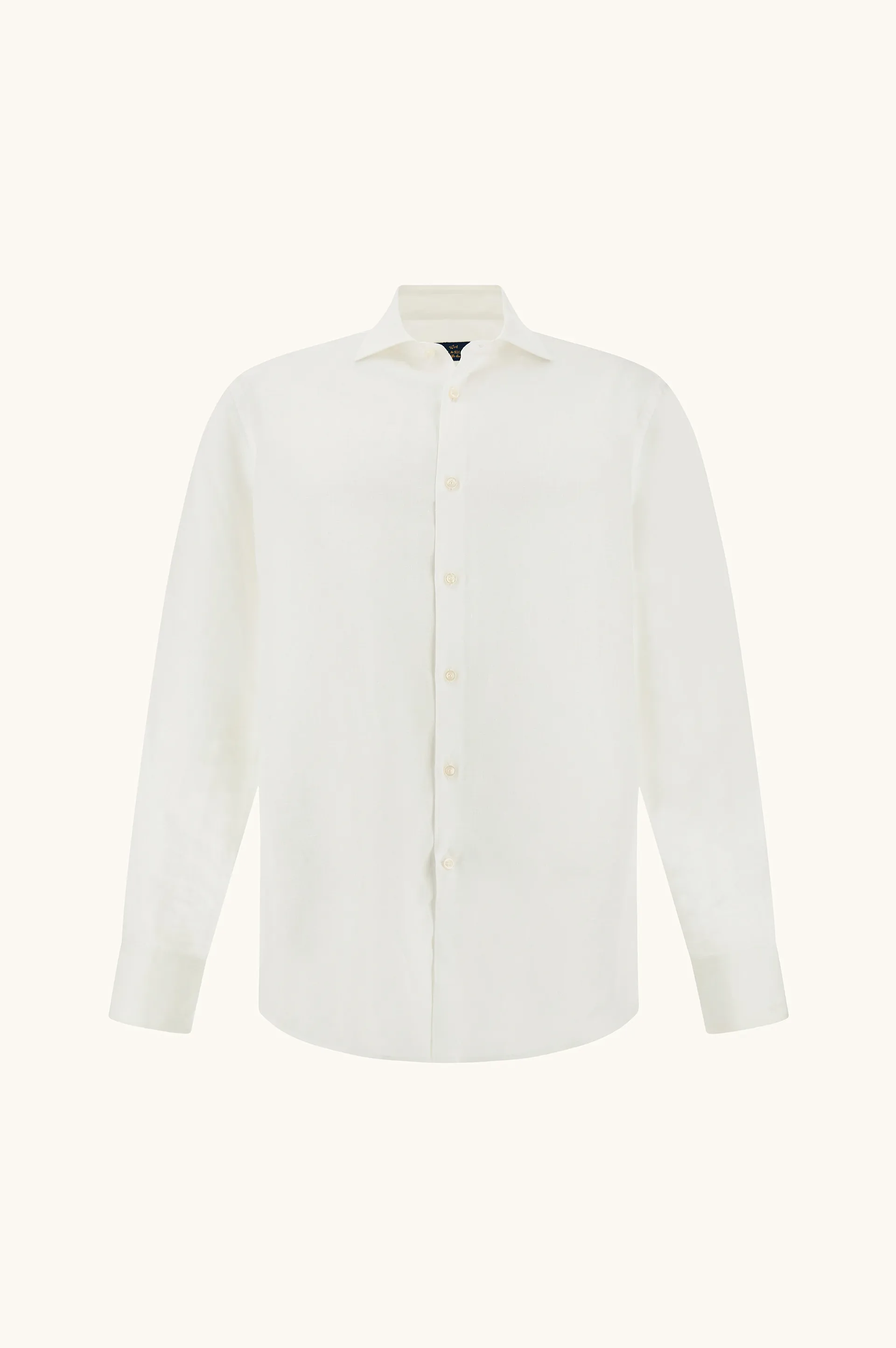 Soffio linen shirt, Man, White, Size: 039 sold by Paul & Shark