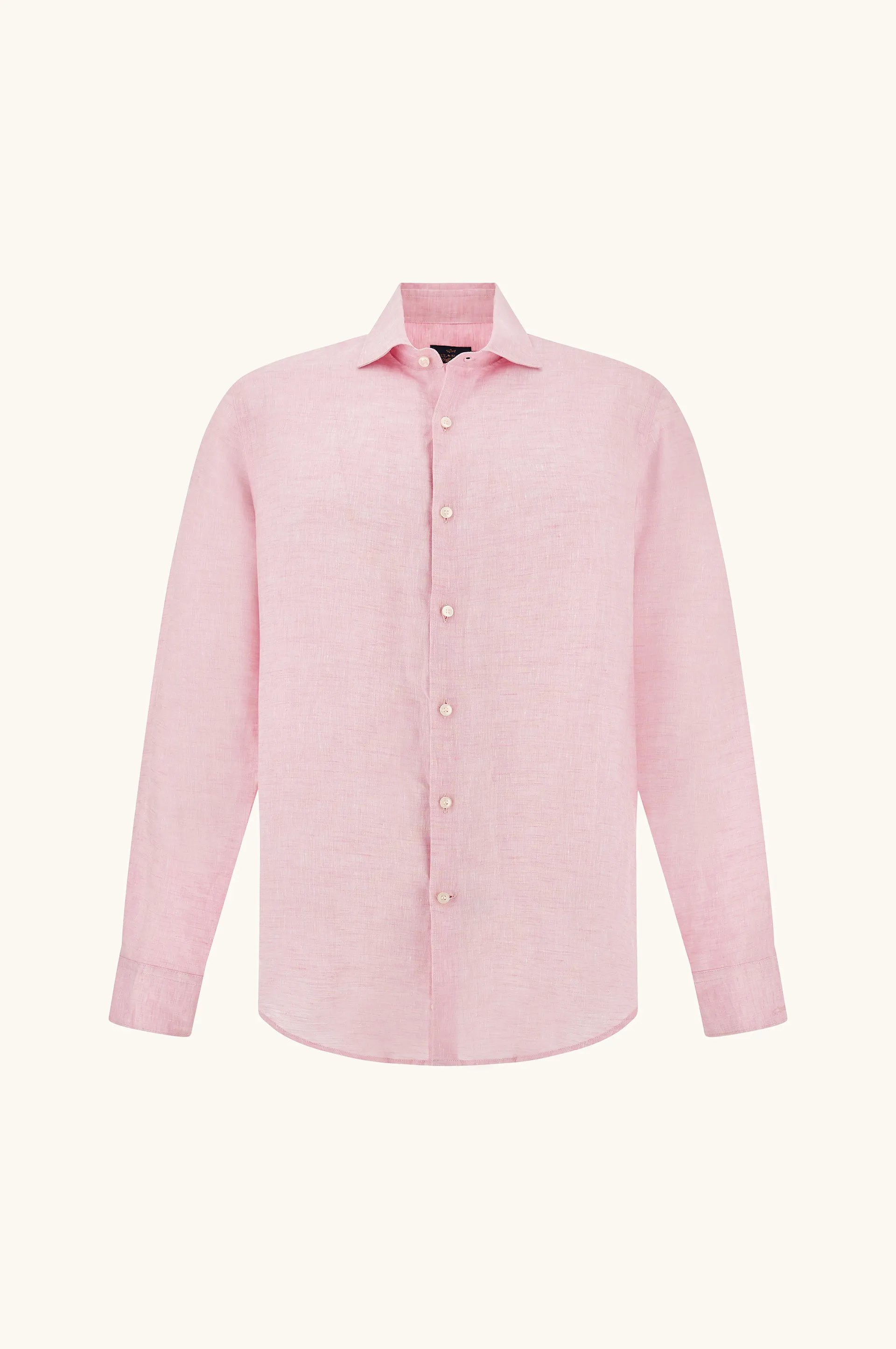 Soffio linen shirt, Man, Light Pink, Size: 040 sold by Paul & Shark