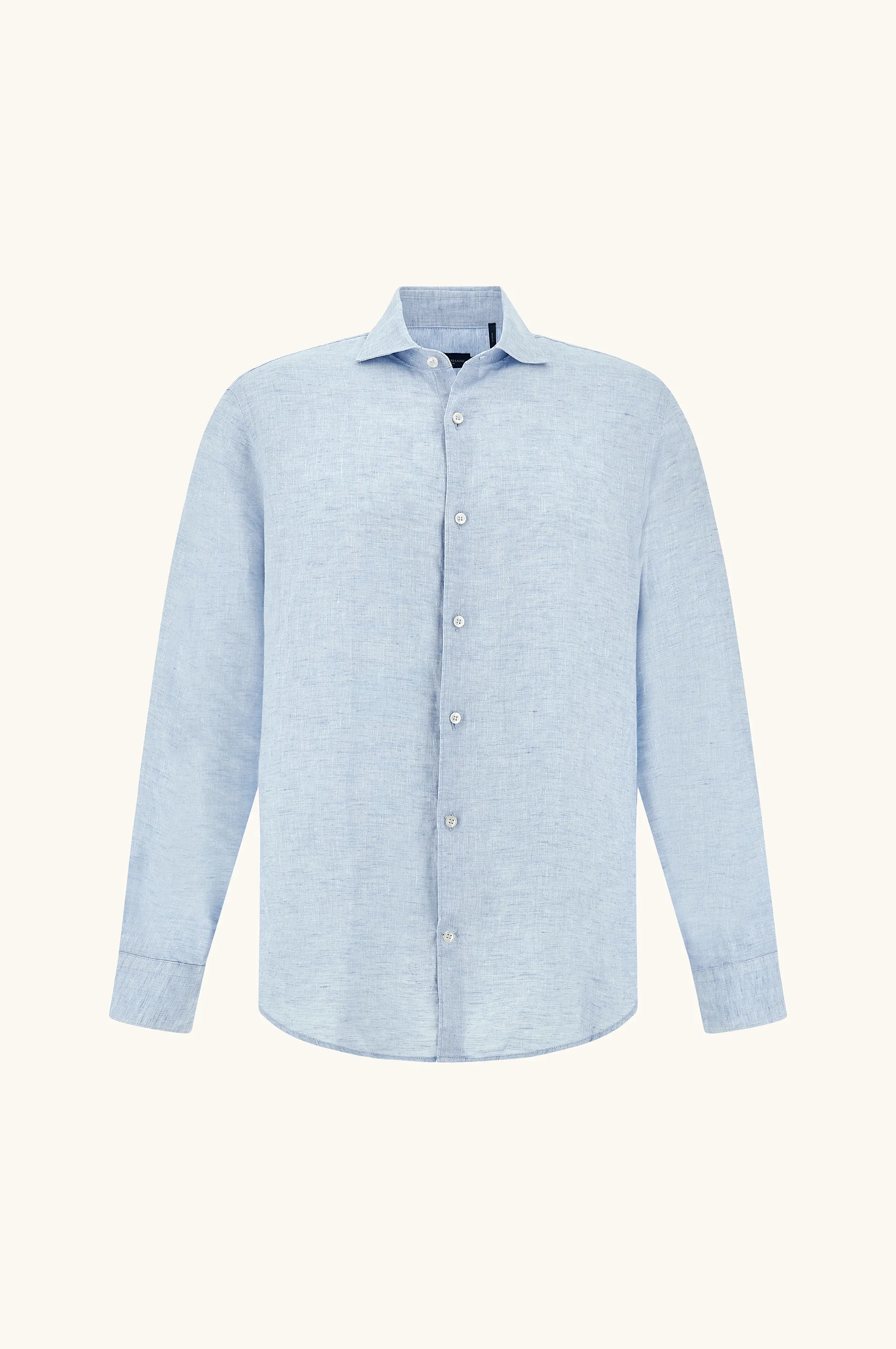 Soffio linen shirt, Man, Light Blue, Size: 039 sold by Paul & Shark
