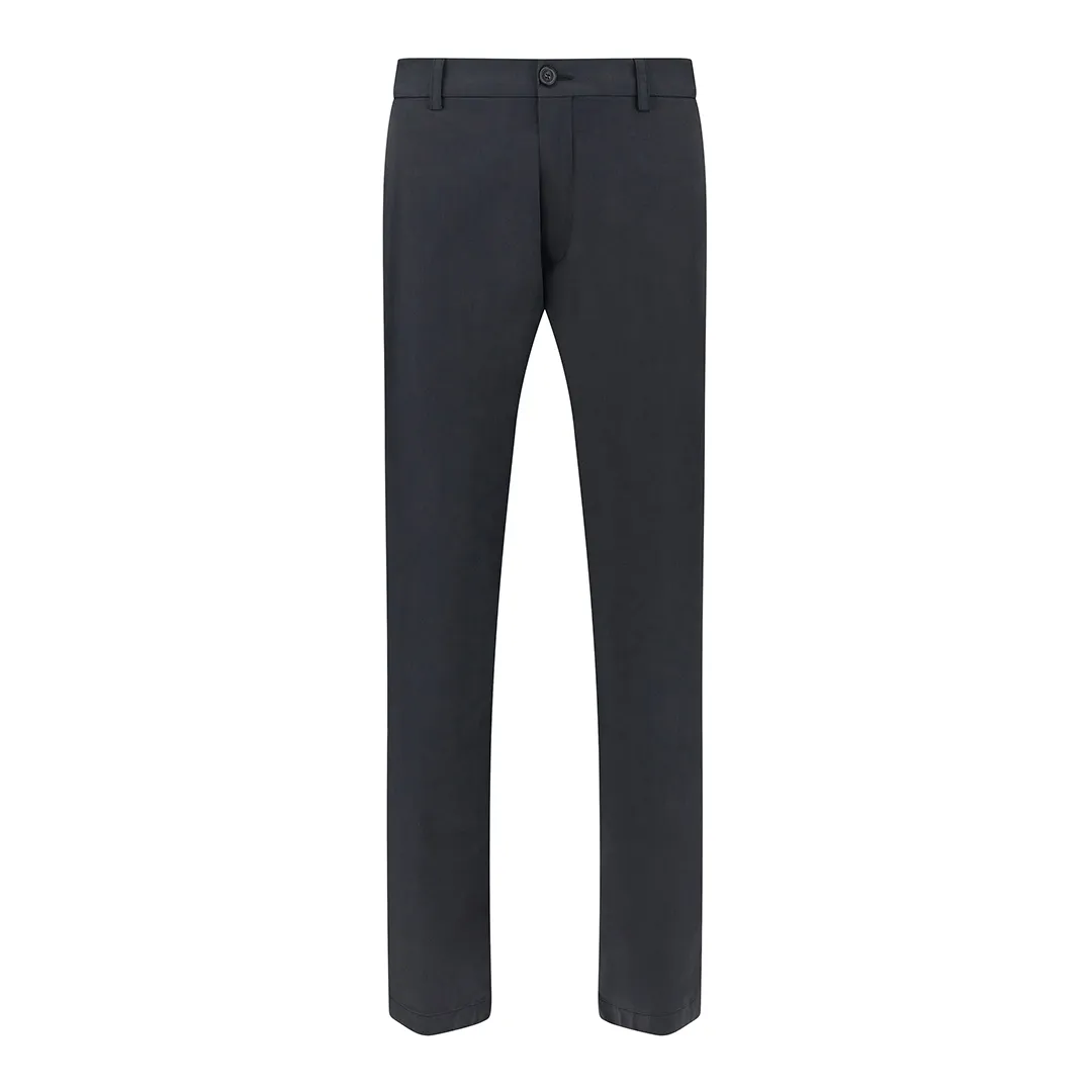 Wide‑leg trousers in stretch cotton with pleats, Man, Blue, Size: 48 sold by Paul & Shark