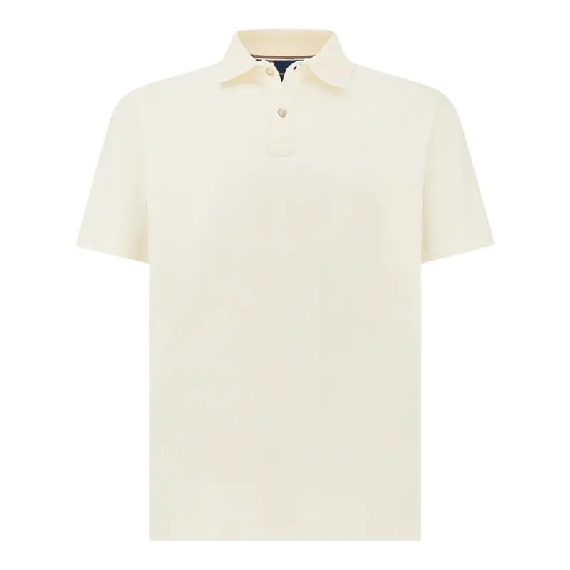Aqua Touch Cotton Polo, Man, Blanc De Blanc, Size: M made by Paul & Shark