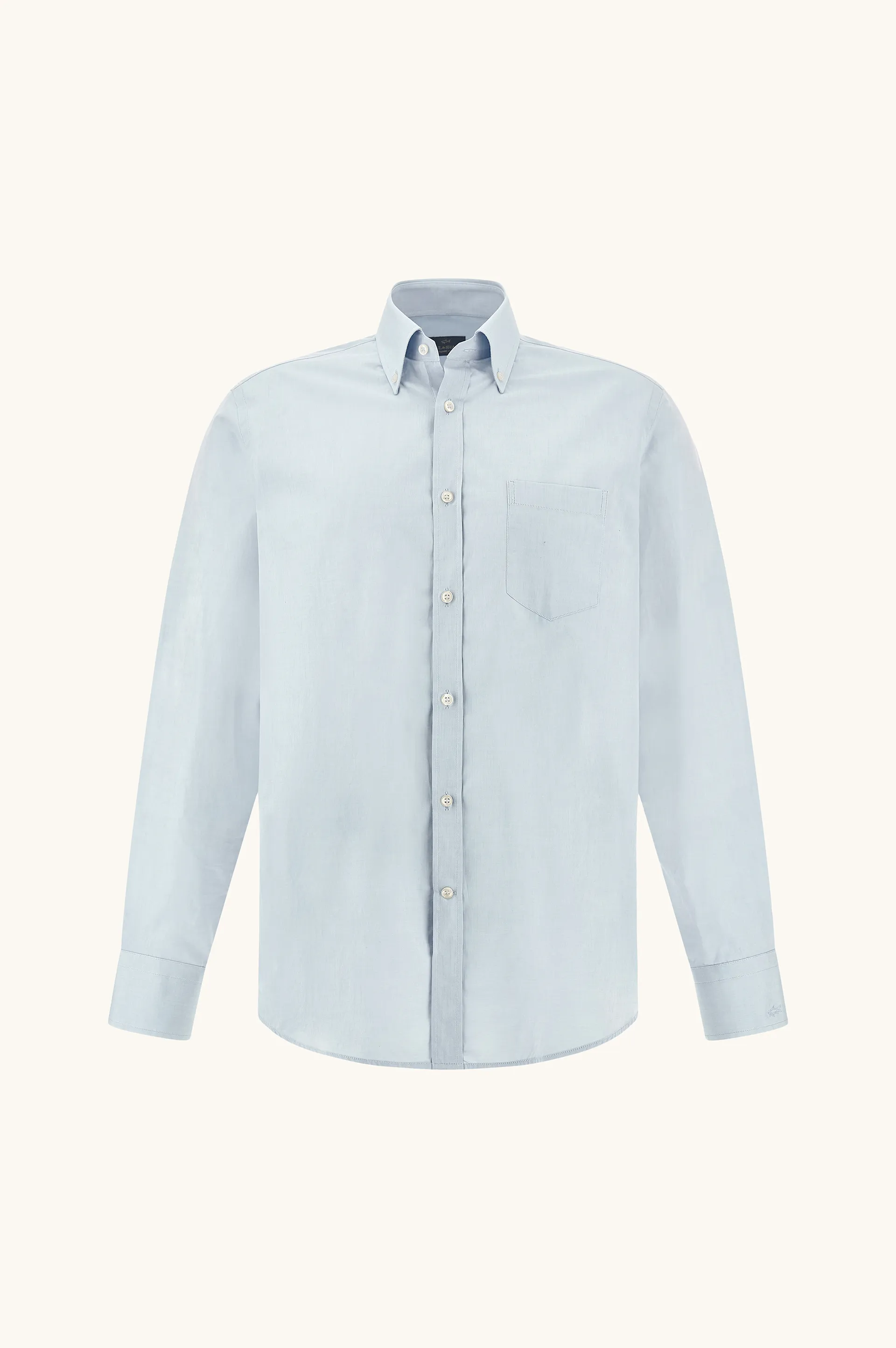 Sea Island cotton shirt, Man, Light Blue, Size: 044 sold by Paul & Shark