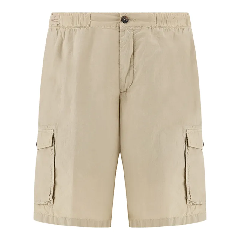 Cargo bermuda in Ultralight Poplin cotton, Man, Almond, Size: 54 sold by Paul & Shark