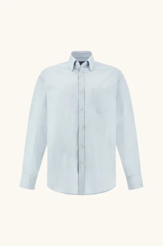 Sea Island cotton shirt, Man, Light Blue, Size: 046 sold by Paul & Shark