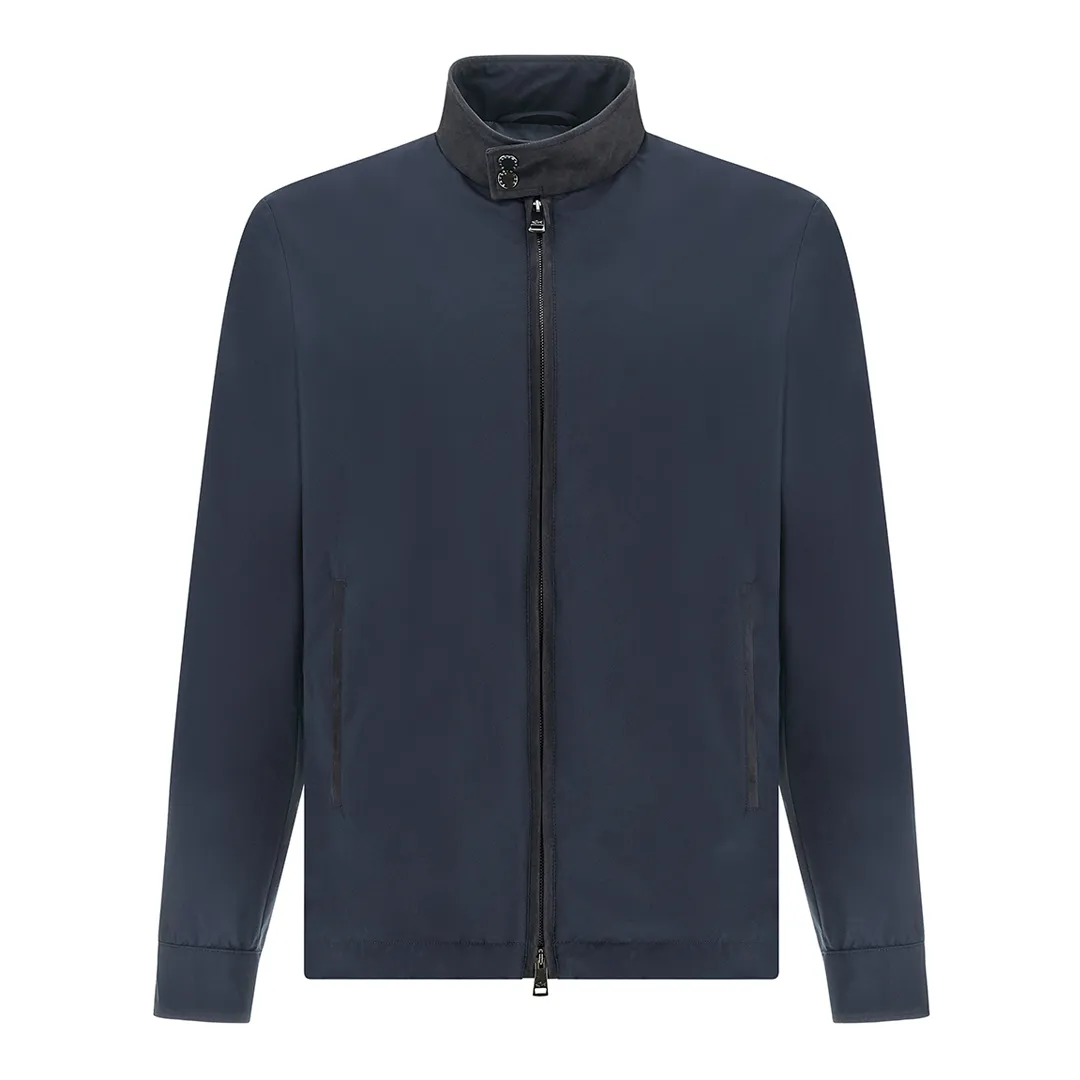 Typhoon® Platinum jacket with Aqualeather suede details, Man, Blue, Size: M sold by Paul & Shark