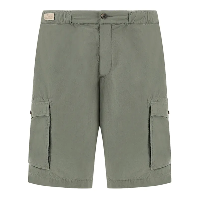 Cargo bermuda in Ultralight Poplin cotton, Man, Agave Green, Size: 48 sold by Paul & Shark