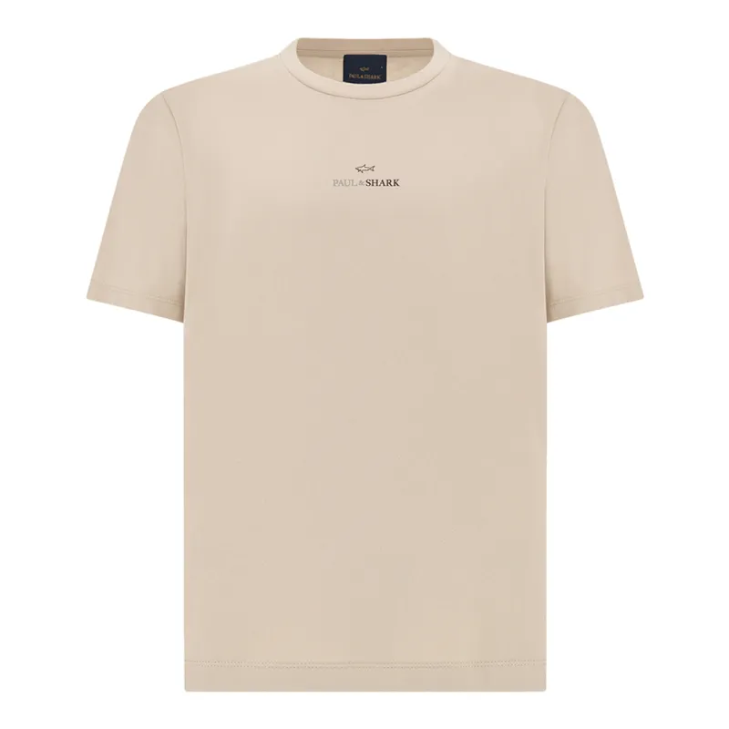 Cotton jersey T-shirt with print, Man, Beige, Size: XL sold by Paul & Shark