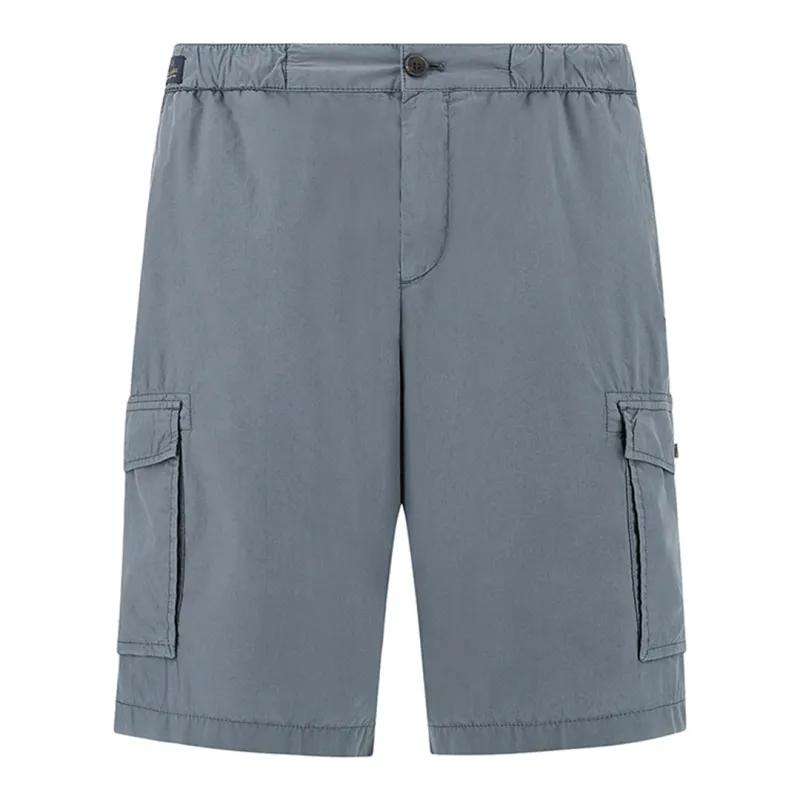 Cargo bermuda in Ultralight Poplin cotton, Man, Vintage Indigo, Size: 54 sold by Paul & Shark
