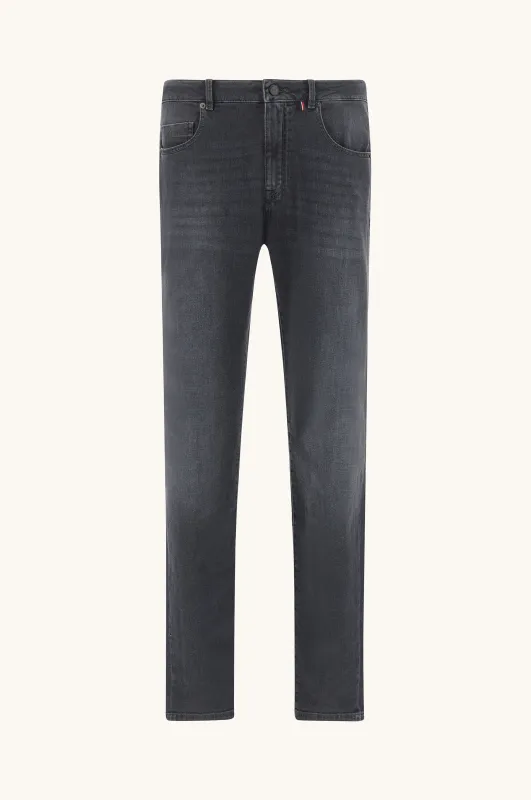 Stretch denim jeans in organic cotton, Man, Medium Grey Jeans, Size: 56 sold by Paul & Shark