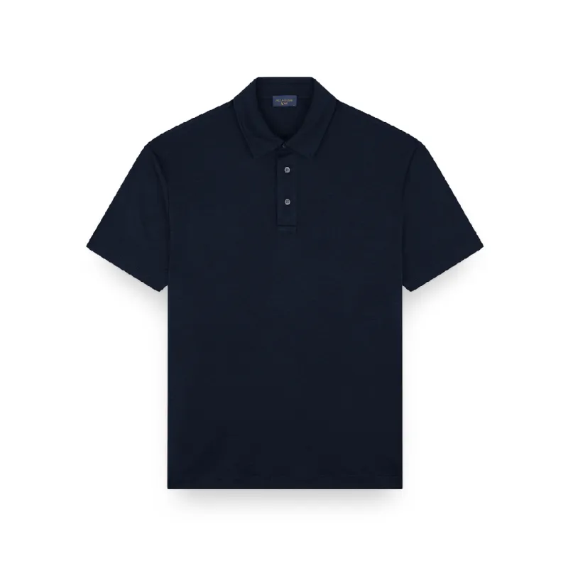 X-Soft Interlock cotton polo shirt, Man, Blue, Size: S sold by Paul & Shark