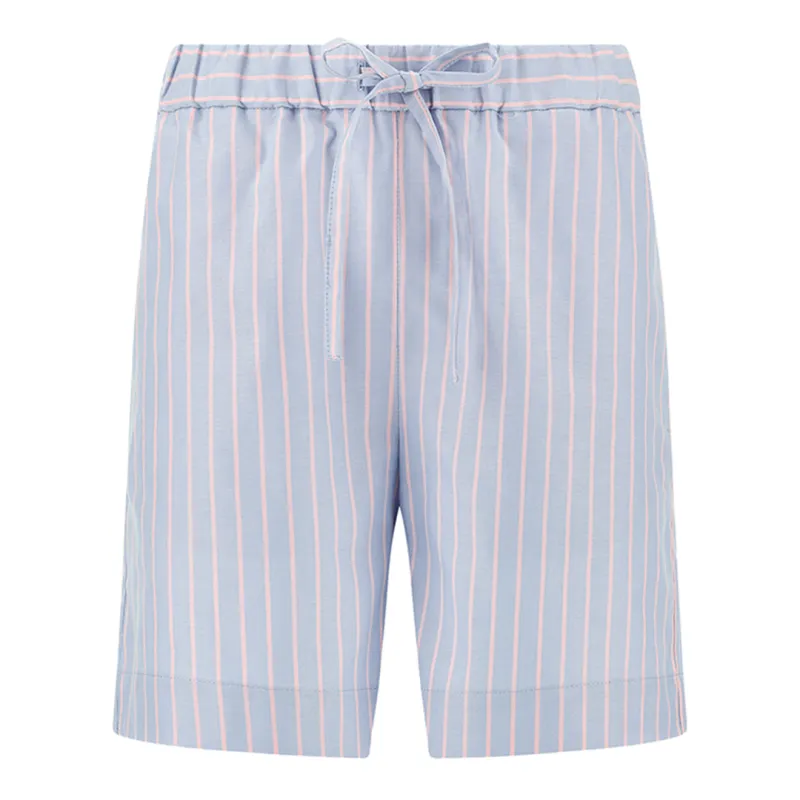 Cotton bermuda shorts with striped pattern, Woman, Rows Light Blue Pink, Size: 44 sold by Paul & Shark